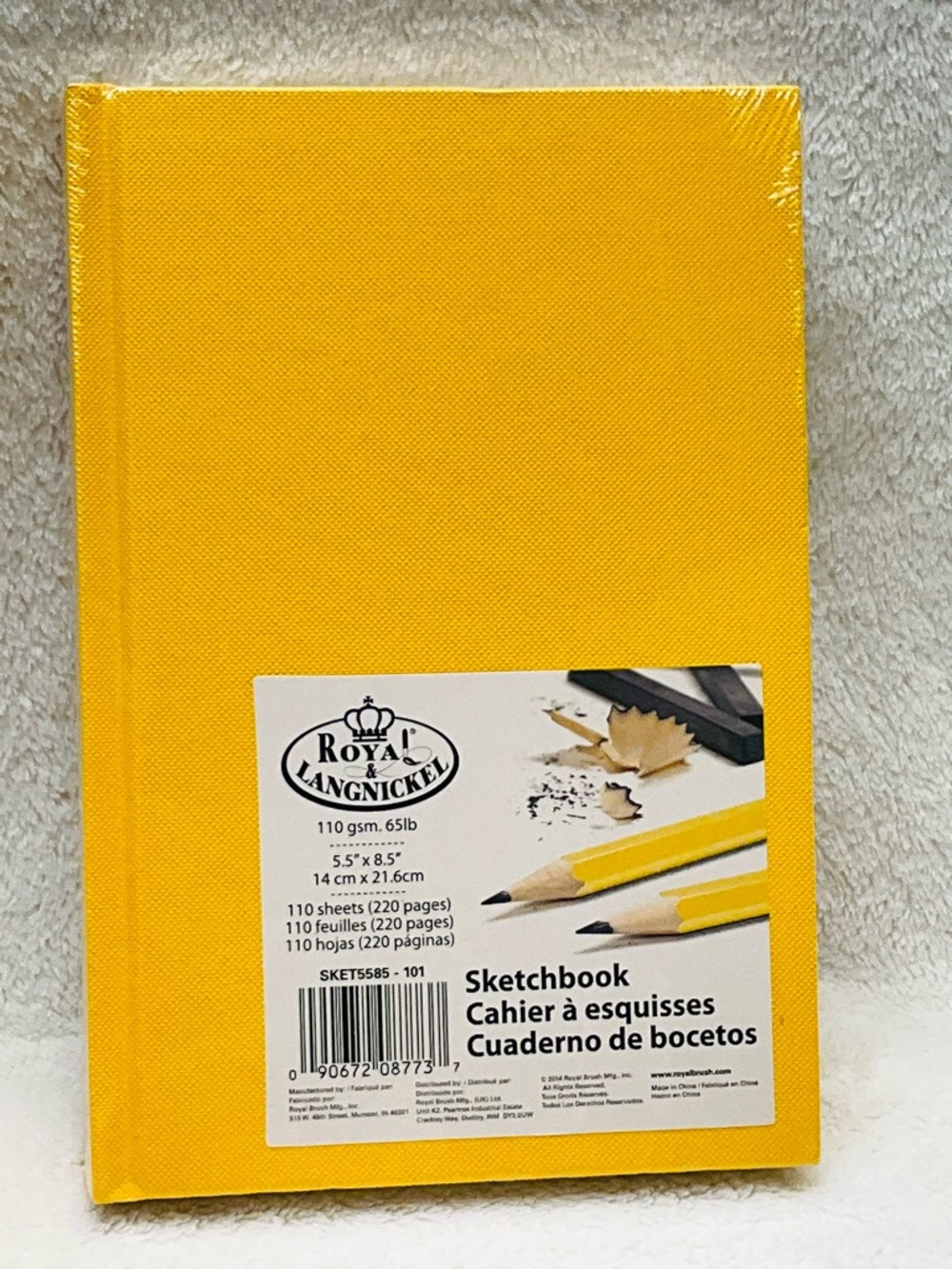 🌼4/$10🌼 NIP Royal & Langnickel Yellow Sketchbook 110 Sheets